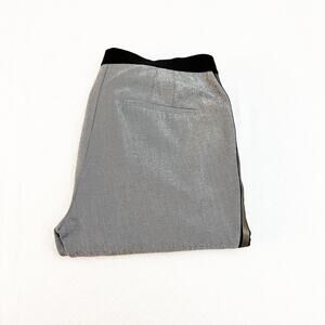 Zara Tuxedo Striped Gray Slack Pants Stretch Waist Size L